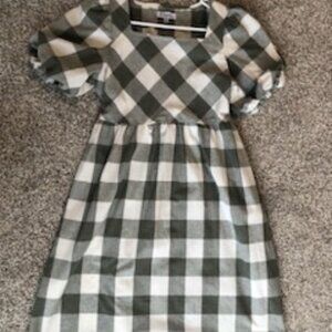Women's size small dress sage green and white checkered from Love Olive